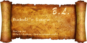 Budnár Laura névjegykártya